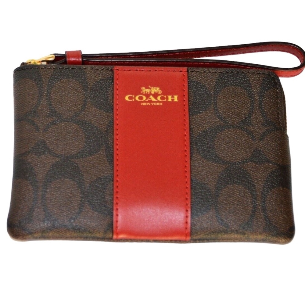 NWT Coach Leather Portfolio‎ Wristlet